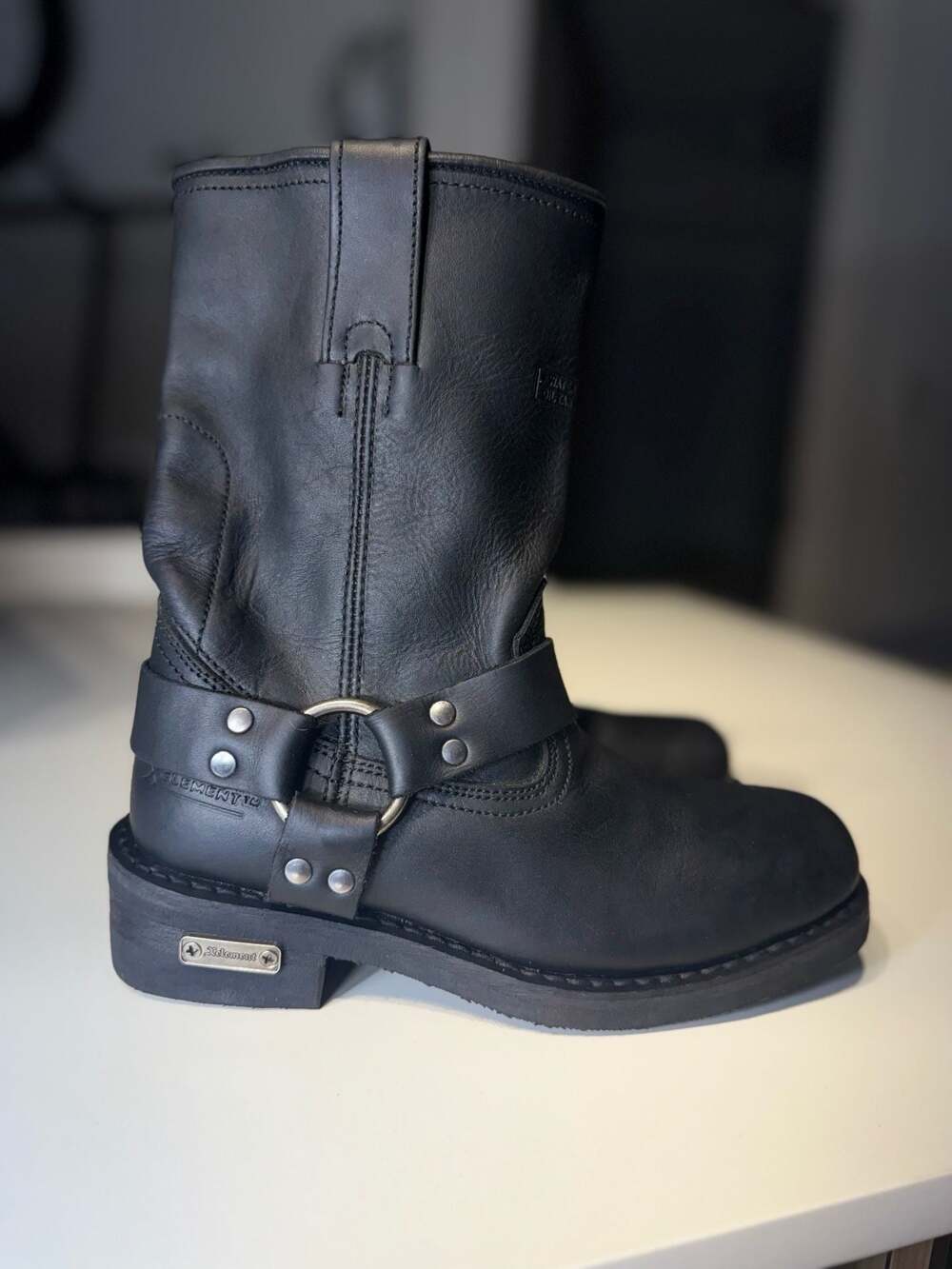 Xelement Women's 2442 Leather Motorcycle Harness Boots, Size 7 - Picture 3 of 7